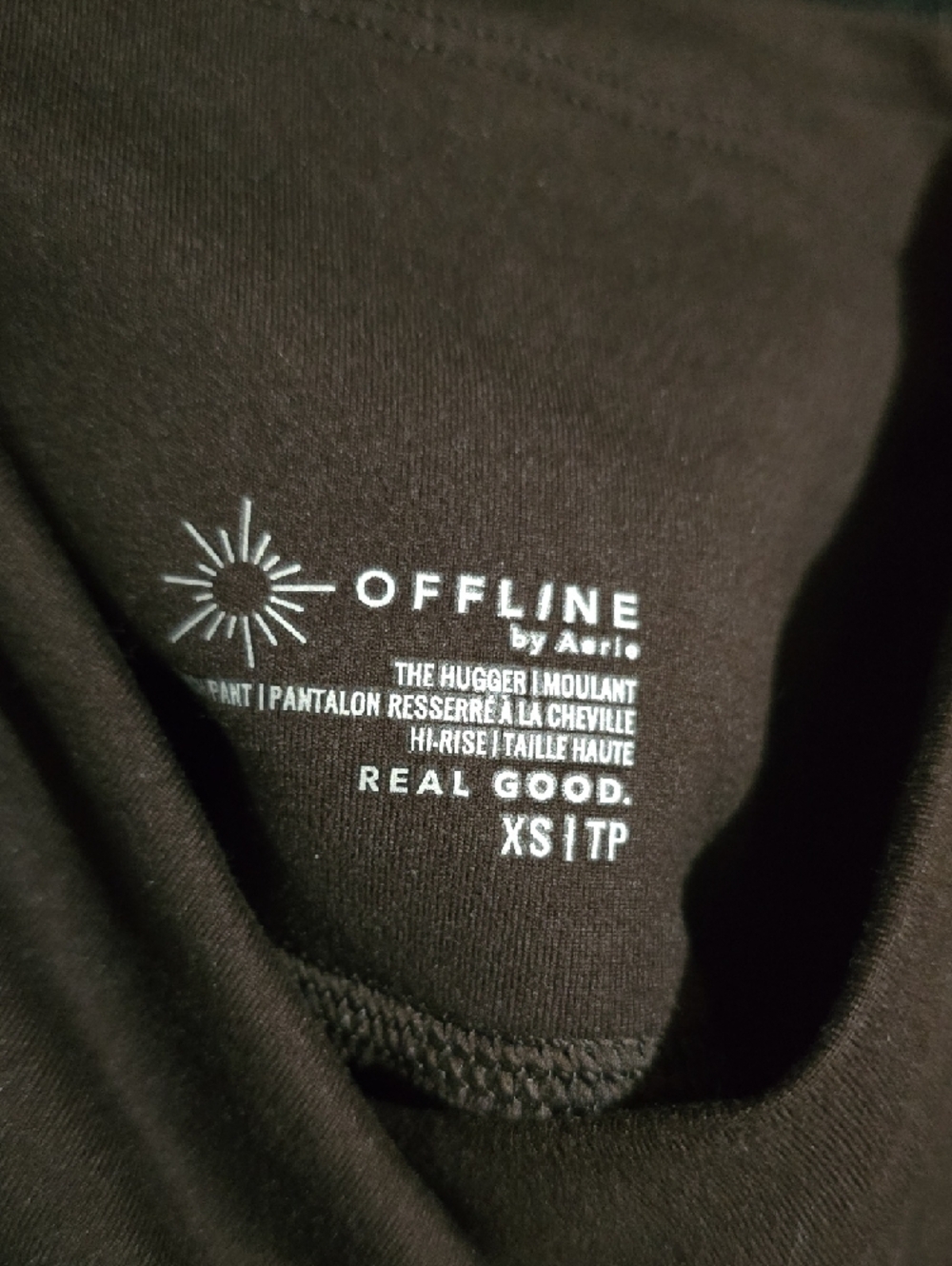 aerie OFFLINE The Hugger High-Rise Leggings in black - Picture 2 of 4